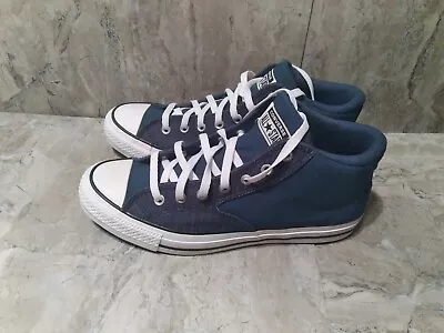 New Size 11.5 Converse Chuck Taylor All Star Mid Malden Street Navy Blue White • $49.50