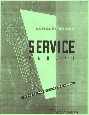 Duncan - Miller Service Parking Meter Manual PDF On Thumb Drive • $12.50