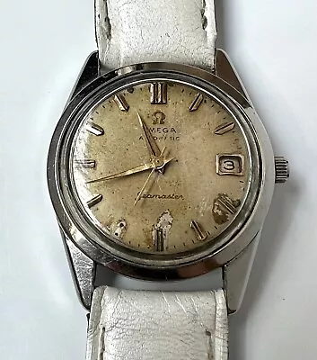 Omega Seamaster Cal 562 Automatic Watch Movement Men's 24J Beige Dial Vintage • $320