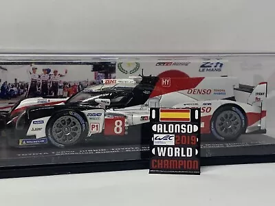 Pitboard 1:43/1:18 (Slate F1) / Fernando Alonso (Toyota) 24 Le Mans Champions • $5.95