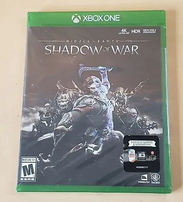 NEW Factory Sealed Middle Earth Shadow Of War Game For Microsoft Xbox One • $13.50
