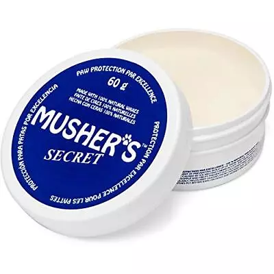 Musher's Secret Dog Paw Wax 2.1 Oz All Season Pet Paw Protection Against Heat... • $24.31