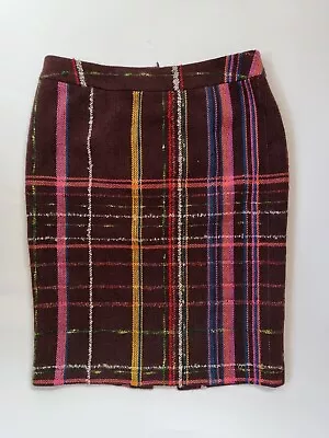 £65 • Buy Vintage Christian Lacroix BAZAR Multicoloured Boucle Wool Blend Pencil Skirt...