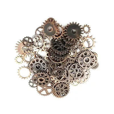 20pcs Bronze Watch Parts Steampunk Cyberpunnk Cogs Gears DIY Jewelry Crafts D • $3.08