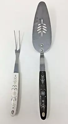 Vintage Cooking Utensils Flint Arrowhead Harvest Wheat Pattern 1 Brown 1 White • $16.99