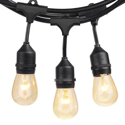 $27.86 • Buy Banord Incandescent 48' Edison String Lights, 18 Dimmable Bulbs (Used)