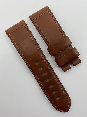 $165 • Buy Authentic Officine Panerai 24mm X 22mm Brown Calfskin Leather Watch Strap OEM