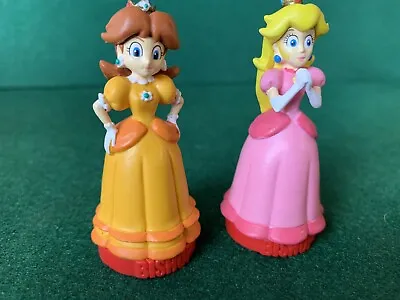 Nintendo Super Mario Chess Pieces / Cake Toppers ~ Bishops (Peach & Daisy) • $17.85