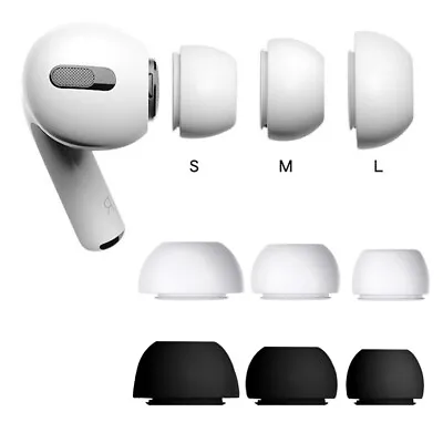$11.65 • Buy 3 Pair For Airpods Pro Soft Silicone Ear Tips Buds Replacement Accessories Cover