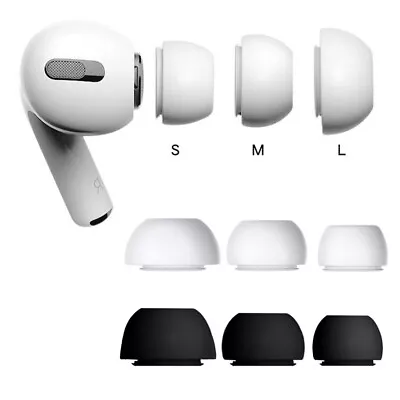 $6.52 • Buy 3 Pair For Airpods Pro Soft Silicone Ear Tips Buds Replacement Accessories Cover