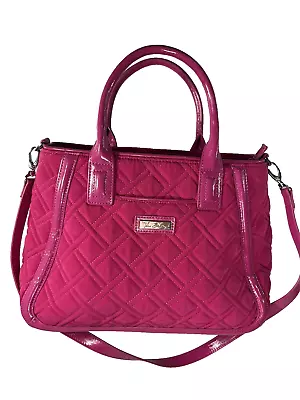 Vera Bradley Trimmed Trapeze Satchel With Strap Fuschia Pink • $40.50