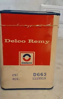 NOS Delco Remy Voltage Regulator 1119519 GM D663 See Open Box Note • $130