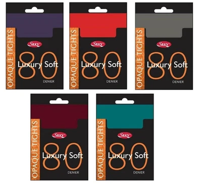 £3.99 • Buy Silky - Womens Luxury Soft Opaque Tights 80 Denier - Medium - Various Colors