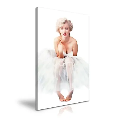 Marilyn Monroe Ballerina Red Lips Modern Art Canvas Print~ 5 Sizes  • £16.99