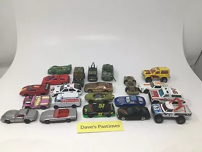 Vintage Mixed Toy Car And Truck Lot Of 20 MatchBox  Ertl Military • $22.48