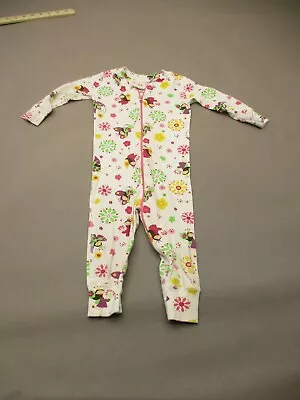 Hanna Andersson Size 9-18 Baby 100% Organic Cotton Full Zip One-Piece Pajama 835 • $10