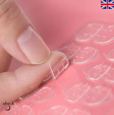 Nail Adhesive Tabs Double-Sided Stickers For False Nail Glue Tape Fake Nails • £1.99