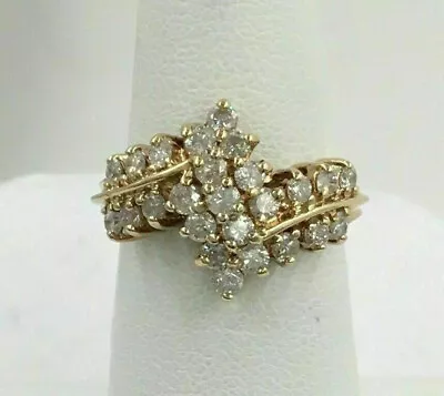 2Ct Lab-Created Diamond Bypass Engagement Ring 14K Yellow Gold Plated Silver • $149.99