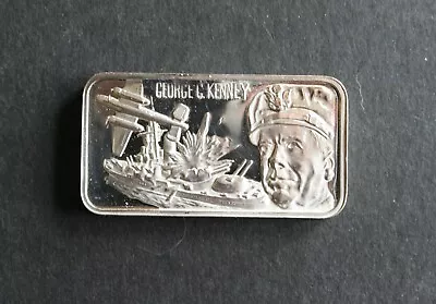Vintage .925 Sterling Silver Art Bar World War II George C. Kenney One Ounce • $29