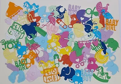 50 Baby Card Toppers Embellishments. Mixed Colours.  • £3.85