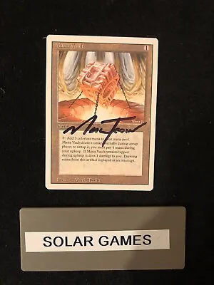 MTG REVISED Mana Vault SIGNED BY MARK TEDIN NM | SolarGames [SLG] • $59.99