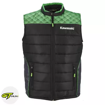 Kawasaki Sports Mens Body Warmer Jacket | Official Apparel | 104SPM018 Genuine • £72.64