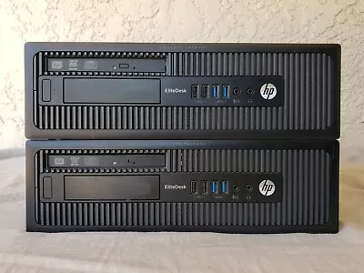 Lot Of (2) HP EliteDesk 800 G1 SFF Desktop BOOTS Intel Core I5 16GB RAM NO HDD • $99.99