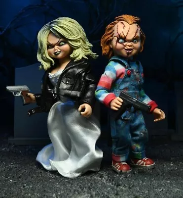 Bride Of Chucky - Chucky And Tiffany Clothed Model Toy Action Figure 13cm New • $200