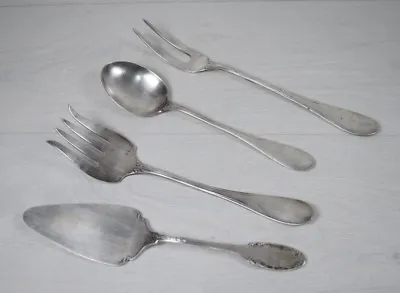 Vintage Solid Silver W.A. BOLIN Stamped Aristocratic Serving  Utensils 390g Rare • $998