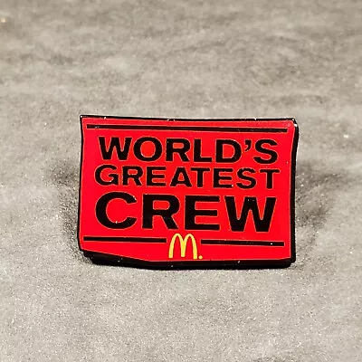 2011 McDonald's World's Greatest Crew Lapel Hat Pin Fast Food Advertising 1  • $4.98