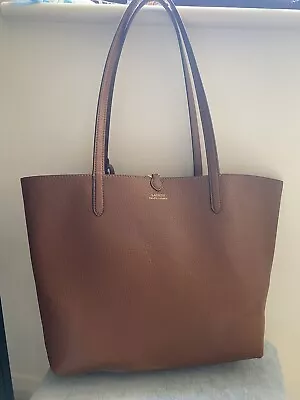 Lauren Ralph Lauren Reversible Tote Bag Tan/Orange Vegan • £30