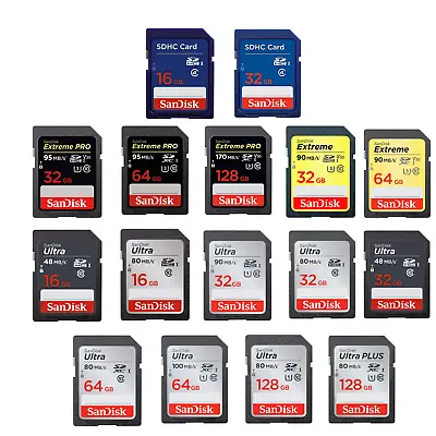 £33.95 • Buy SanDisk SD Card Ultra Memory Ultra / Extreme Pro 16GB 32GB 64GB 128GB For Camera