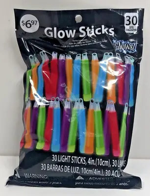30 Glow Sticks In Bulk  4  W/ 30 Lanyards Multi Use  For Parties Camping Hiking • $10.99