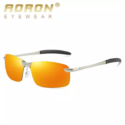Outdoor Sports GlassesMen Mirrored Sunglasses Driving Polarized Pilot Air Force • $17.99