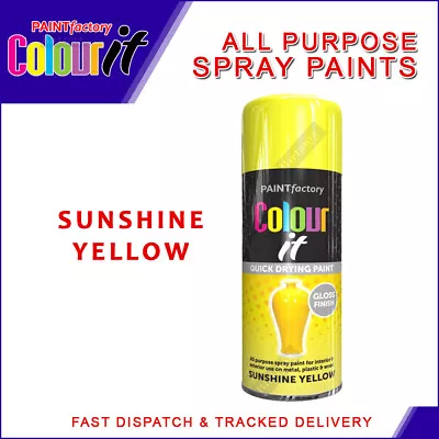 All Purpose Spray Paint Aerosol Auto Car Van Bike Matt Gloss Metal Wood 400ml • £6.29