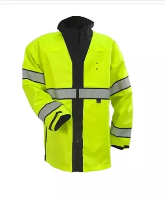 Blauer Reversible Rain Jacket W/B.Dry New With Tags Blk/Yellow 33  Long/#233R • $64