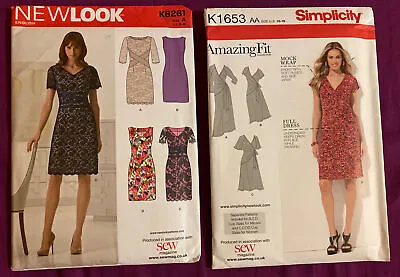 2 X Ladies Dressmaking Patterns New Look K6261 & Simplicity K1653 New Uncut • £9