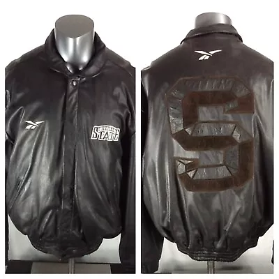 Reebok Michigan State University MSU (XL) Men's Leather Zip Up Jacket Big 10 • $75