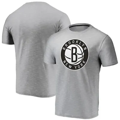 Brooklyn Nets Men's Space Dye Primary Logo Performance Tee - FREE SHIPPING! • $14.99