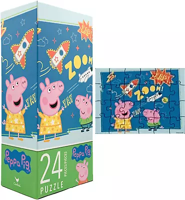 New Nick Jr. Peppa Pig 24 Piece Jigsaw Puzzle Big Pieces Toddler Size Kids Fun • $8.99