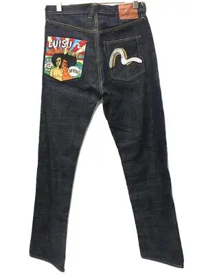 EVISU OSAKA TOKYO MYDE Jeans Denim Pants Indigo Cotton Size 34 X 35 Used • $727.46