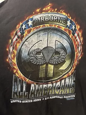 Y2K 7.62 Design United States Army Military Airborne Graphic Logo Shirt XL • $14.99