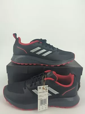 Adidas Mens Running Shoes Runfalcon 2.0 TR FZ3577 Black/ Red Size US 9.5 • $54.99
