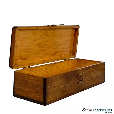 Antique Farmhouse Pine Storage Machinist Chest Tool Box • $160