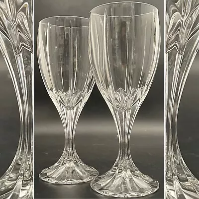 Mikasa Berkeley 2 Piece Crystal Wine Glass Set Made In West Germany 6.75 T 6oz • $38
