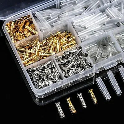 400pcs Motorcycle Wiring 3.9mm Harness Loom Bullet Connectors Brass Electrical • $10.99