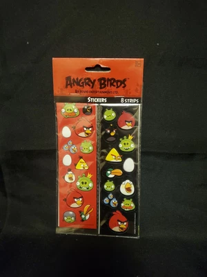 $5 • Buy Angry Birds Stickers New Sealed 8 Strips Great Stocking Stuffer