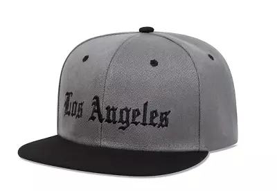 New Los Angeles LA Hat Classics Cap Snapback Hip Hop Basketball Gray • $9.98