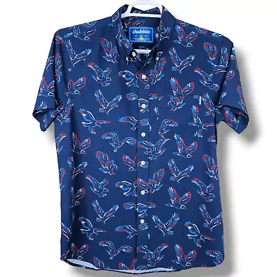 Chubbies Shirt Mens Small Parrot Birds All Over Print Hawaiian Vacation Button • $24.95