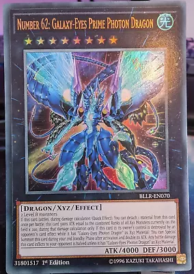 YuGiOh! Number 62: Galaxy-Eyes Prime Photon Dragon - Ultra Rare BLLR - NM Card! • £3.95